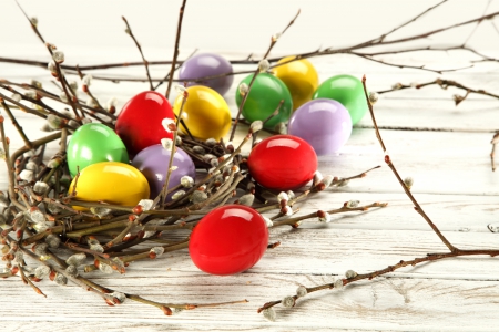 Easter - eggs, easter, colors, happy easter