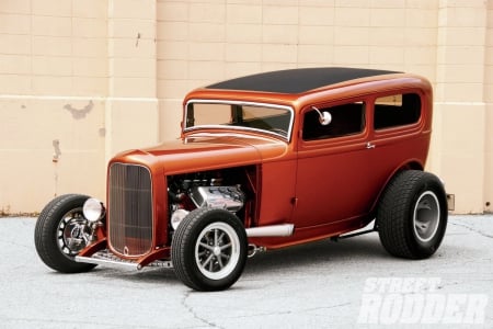 1932-Ford-Sedan Hot Rod - 1932, Rod, Pipes, Classic