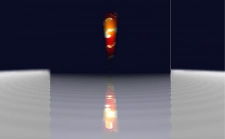 Shake Reflection - digital art, water, reflection, milkshake