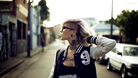 sara fabel - style, jacket, beauty, model