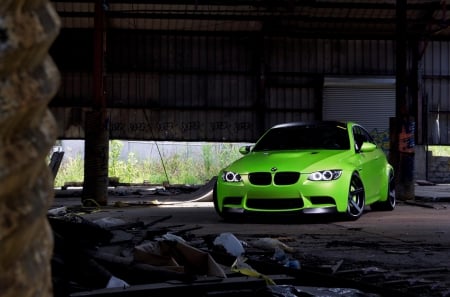 BMW - green, drive, bmw, car