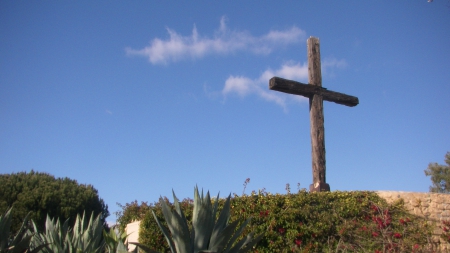 Happy Easter (Serra Cross) - ventura, California, Clouds, Easter, Serra, Sky, Cross