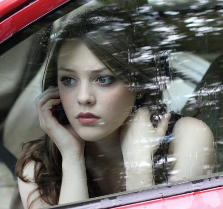 Pretty Face - face, girl, pretty, car