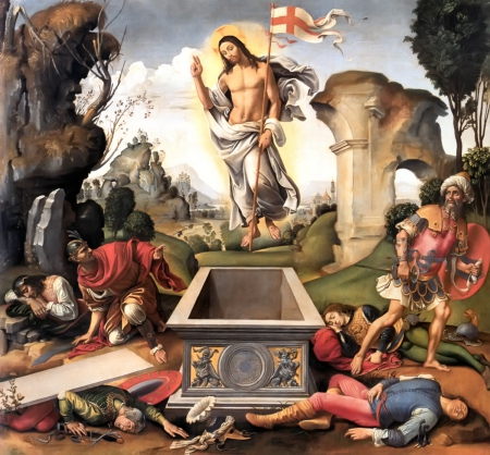 Resurrection * Raffaelino del Garbo - resurrection, easter, jesus, lord, gospel, tomb, god