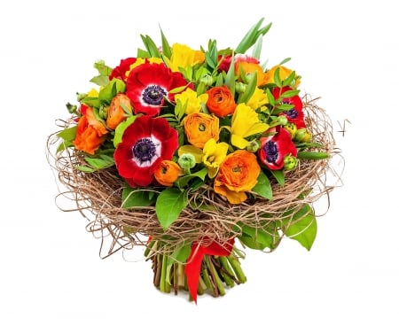 â™¥Bouquet of Flowersâ™¥ - with love, fresh, colorful, flowers, bouquet, spring