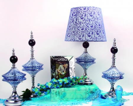 Home style - style, lamp, frame, picture