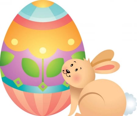 Colored Egg - peter, easter, rabbit, colored, egg