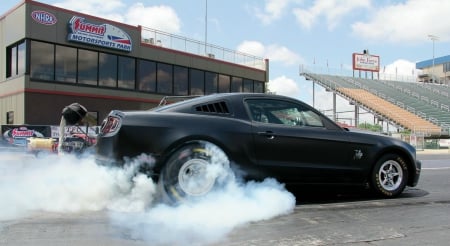 Muscle Mustang's Top 10 Ford Mustangs in America  for 2013 - ford, track, black, smoke