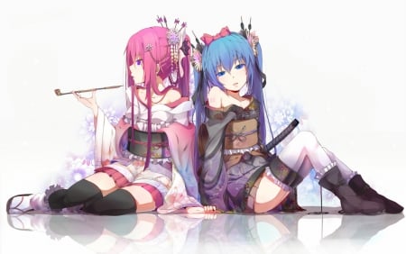 Waiting - luka, luka megurina, vocaloid, anime, miku, tradicional clothes, miku hatsune