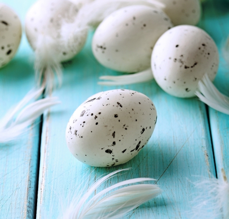 â™¥Easter Eggsâ™¥ - eggs, blue, pastel, easter, feather