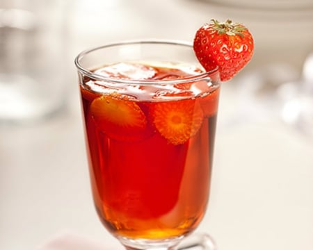 Strawberry juice - drinks, strawberry, juice, glass