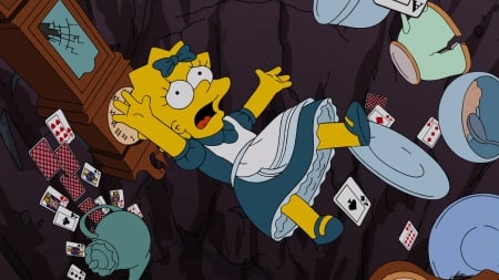 Lisa Simpson - THE SIMPSONS, HOLE, FALL, Lisa Simpson