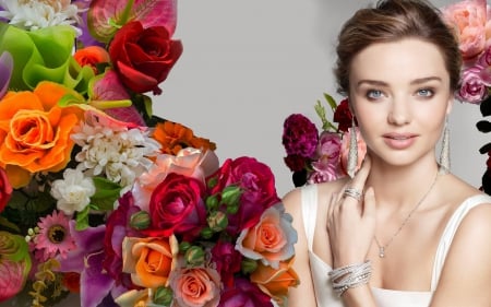 Miranda Kerr - flower, model, girl, bgdan13, woman, miranda kerr