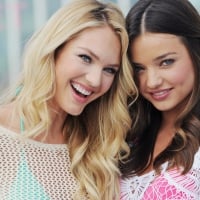 Candice Swanepoel and Miranda Kerr