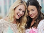 Candice Swanepoel and Miranda Kerr