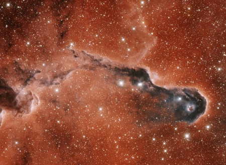 An Unusual Globule in IC 1396 - fun, stars, galaxy, cool, space