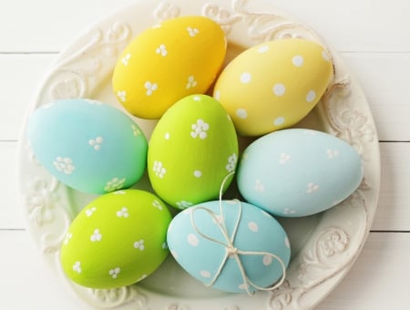 Easter Eggs - eggs, easter, colors, easter eggs