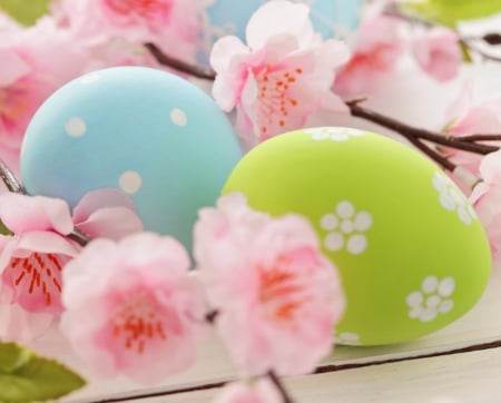 Easter - easter, flowers, happy easter, easter eggs