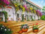 House with flowers