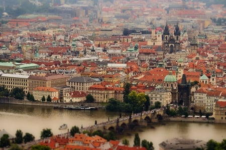 Prague (Czech Republic) - cities, prague, czech, czech republic, vltava, river, city, charles, bridge