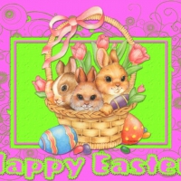 EASTER BUNY BASKET