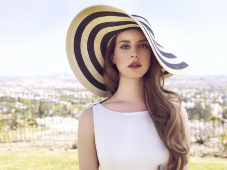 Lana Del Rey ~ Summertime Sadness - Singer, Straw Hat, Summer, Retro Hat, Hat, Lana Del Rey