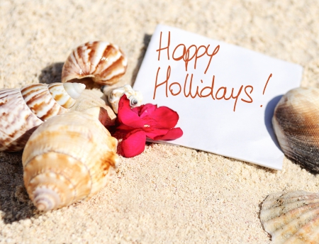 â™¥Happy Summerâ™¥ - vacation, beach, shells, summer, sand