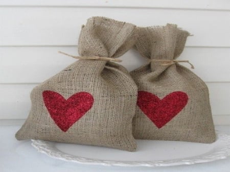 HEART BAGS - love, bags, hearts, red