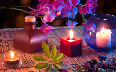 Spa - perfumes, orchids, candles, Spa