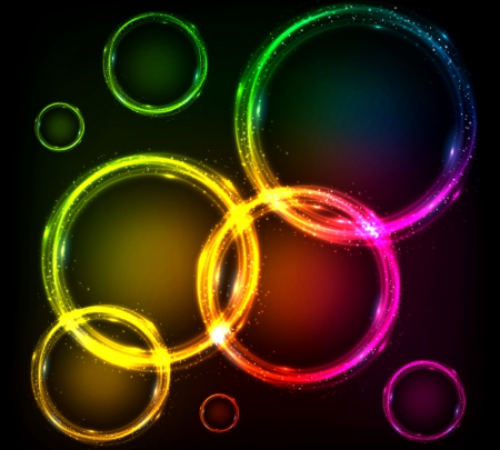 ♥Abstract Background♥ - abstract, rainbow, vector, colors, circle