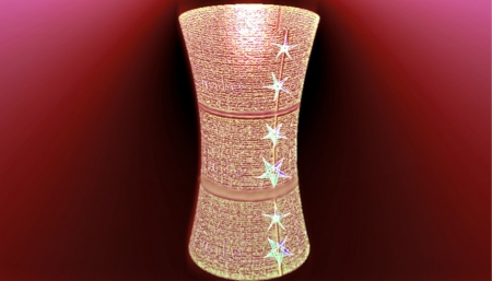 Crystal Star Vase - vase, smile, stars, crystal, pink