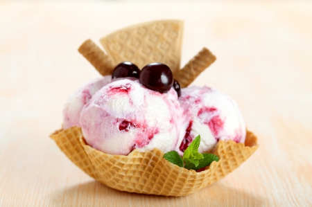 â™¥Ice Creamâ™¥ - ice cream, yummy, dessert, sweet, berries