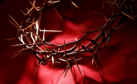 Good Friday - red, crown of thorns, Good Friday, Easter, thorns