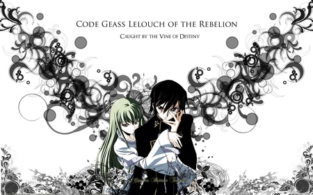 Lelouch and C.C. - destiny, britania, lelouch, cc, anime, lamperouge, rebellion, code geass