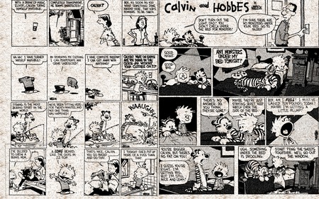 Calvin and Hobbes Montage - calvin and hobbes, calvin, hobbes, montage