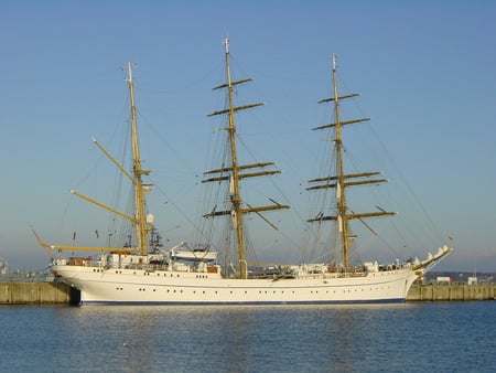 Gorch Fock - sail training ship, germany, gorch fock, naval, ship, naval ship