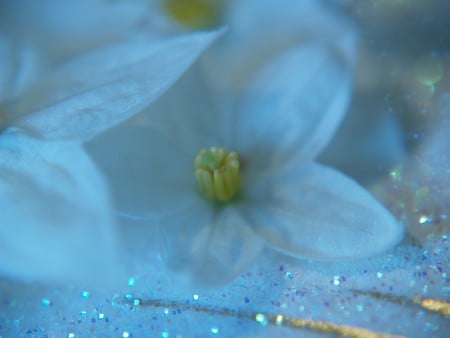 Sparkly Blue Flower