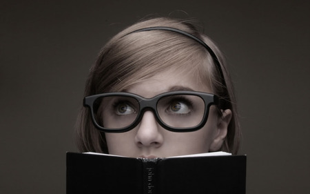 reading girl - innocent, girl, female, graceful