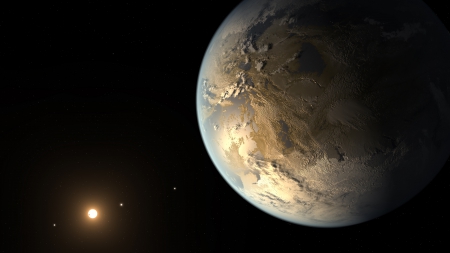 exoplanet(Kepler 186f) - artistconcept, image, science, fictional