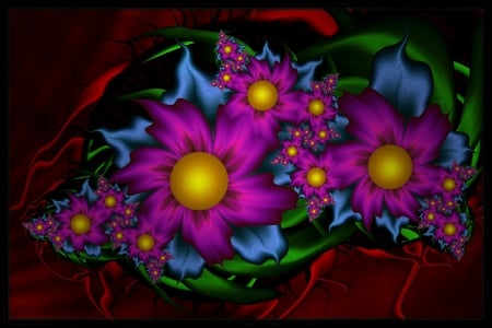 Blooming Colors - abstract, colors, flower, blooming