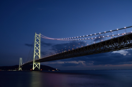 Japan - sky, japan, tokyo, night, japanese, bridge