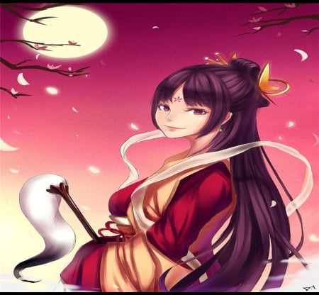 Hime - princess, pretty, girl, japan, long hair, kimono, orginal, hime