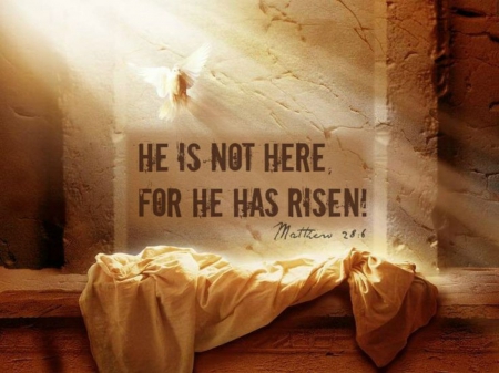 Happy Easter !! - saying, easter, bible verse, dove