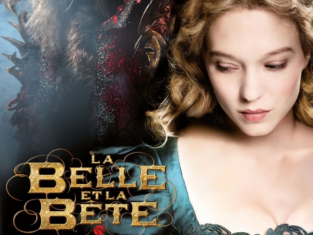 Beauty and the Beast (2014) - la belle et la bete, blue, girl, blonde, lea seydoux, actress, fantasy, beauty and the beast, belle, woman, movie, 2014