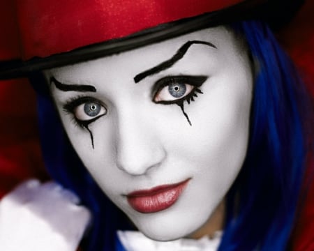 Pretty face - pretty, woman, face, joker, makeup