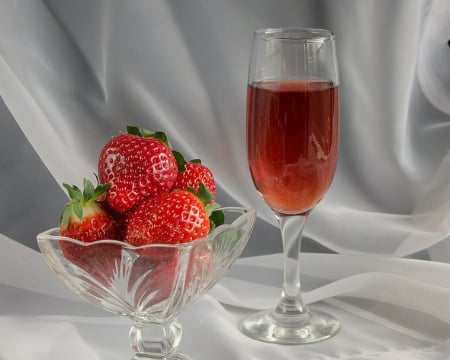 Still life - strawberry, fruits, food, drinks, still life