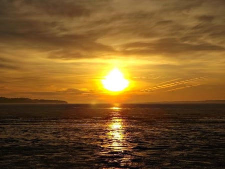 kampenfelt Beach area - water, sky, sunrise, reflection