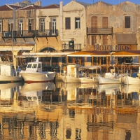 wonderful greek seaside harbor town