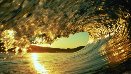 Under the waves! - nature, ocean, beautiful, water, wave, waves