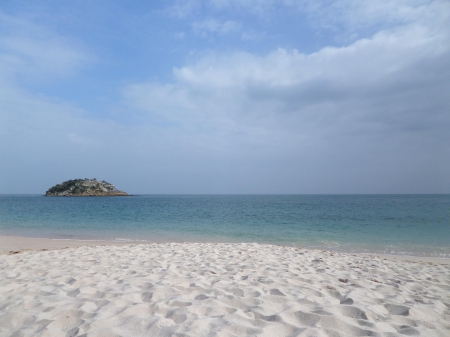 Portinho da Arrabida beach, Portugal - Arrabida natural park, Portugal, Pedra da Anixa, Portinho da Arrabida beach, Anixa rock